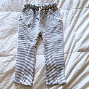ZARA Toddler Striped Sweatpants 3-4